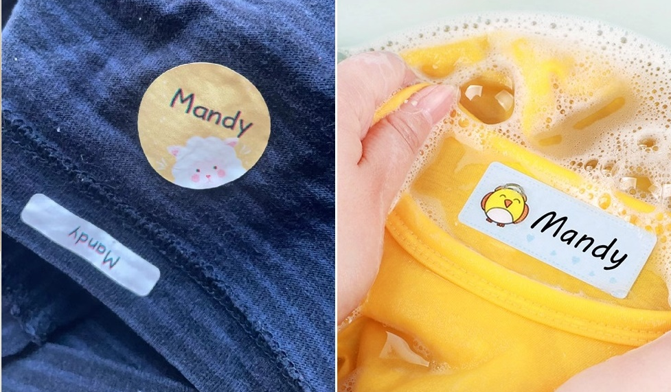 TK05 Stick-on Name Label Material for Clothing TK05 Stick-on Name Etichetă Material pentru îmbrăcăminte